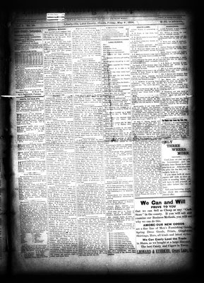 Lake County Independent, 4 May 1894