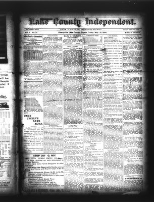 Lake County Independent, 18 May 1894