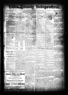 Lake County Independent, 29 Jun 1894