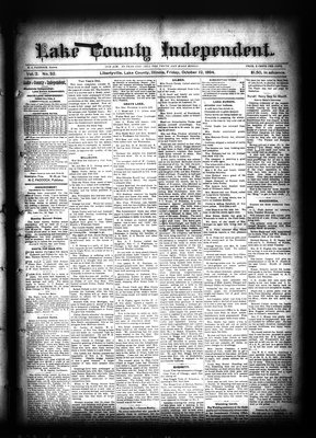 Lake County Independent, 12 Oct 1894