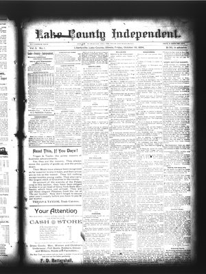 Lake County Independent, 19 Oct 1894