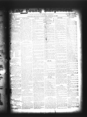 Lake County Independent, 16 Nov 1894