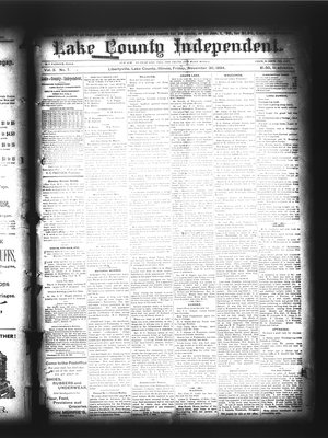 Lake County Independent, 30 Nov 1894