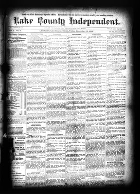 Lake County Independent, 28 Dec 1894