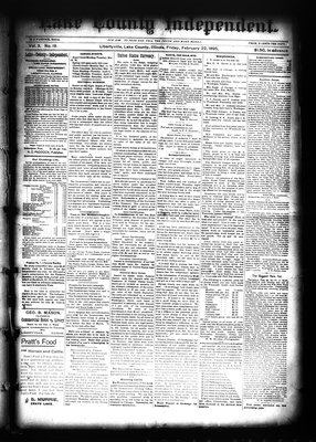 Lake County Independent, 22 Feb 1895