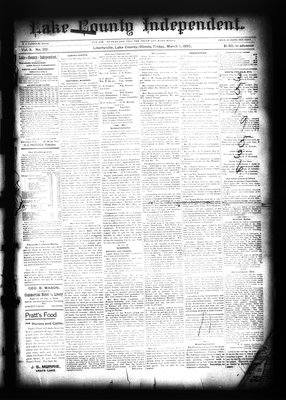 Lake County Independent, 1 Mar 1895