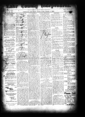 Lake County Independent, 11 Oct 1895