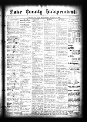 Lake County Independent, 22 Nov 1895