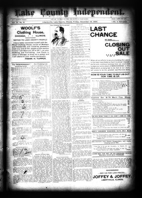 Lake County Independent, 13 Dec 1895