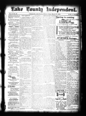 Lake County Independent, 27 Mar 1896