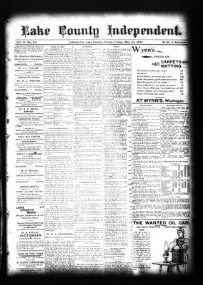 Lake County Independent, 22 May 1896