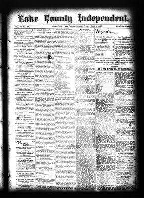 Lake County Independent, 5 Jun 1896