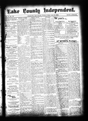 Lake County Independent, 19 Jun 1896