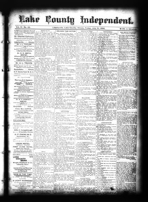 Lake County Independent, 31 Jul 1896