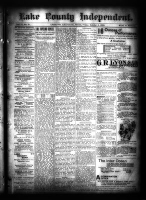 Lake County Independent, 2 Oct 1896