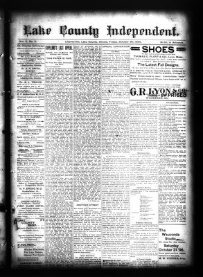 Lake County Independent, 30 Oct 1896