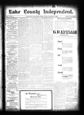 Lake County Independent, 4 Dec 1896