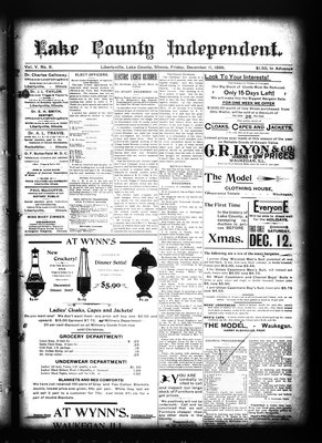 Lake County Independent, 11 Dec 1896