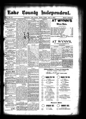 Lake County Independent, 2 Apr 1897