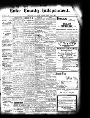 Lake County Independent, 2 Jul 1897