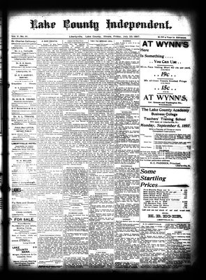 Lake County Independent, 23 Jul 1897