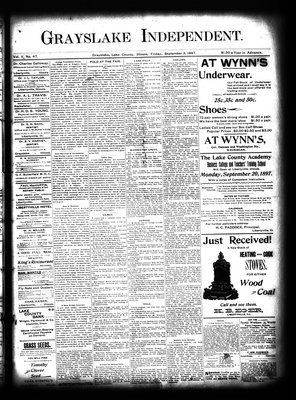 Lake County Independent, 3 Sep 1897