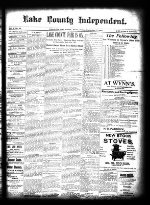 Lake County Independent, 17 Sep 1897