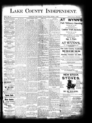 Lake County Independent, 1 Oct 1897