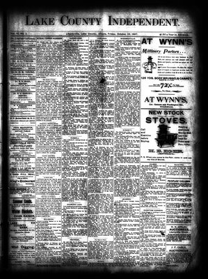 Lake County Independent, 22 Oct 1897