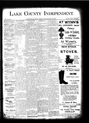 Lake County Independent, 10 Dec 1897