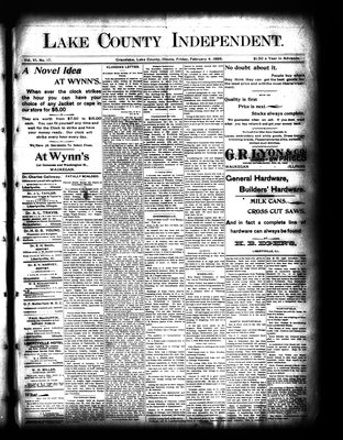 Lake County Independent, 4 Feb 1898