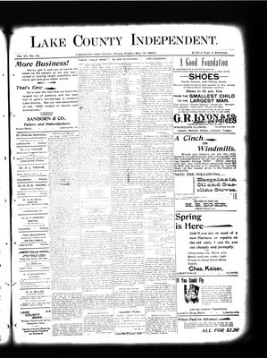 Lake County Independent, 19 May 1899