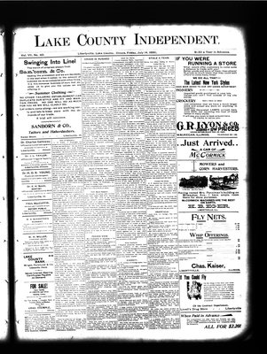 Lake County Independent, 14 Jul 1899