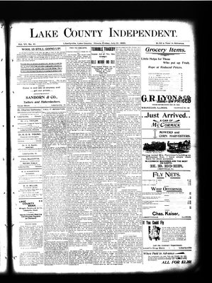 Lake County Independent, 21 Jul 1899