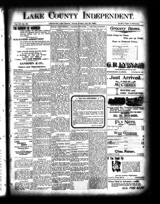 Lake County Independent, 28 Jul 1899