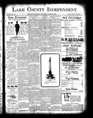 Lake County Independent, 25 Aug 1899