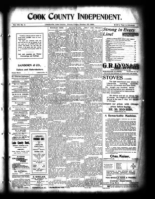 Lake County Independent, 20 Oct 1899