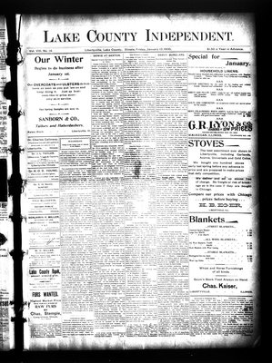 Lake County Independent, 12 Jan 1900