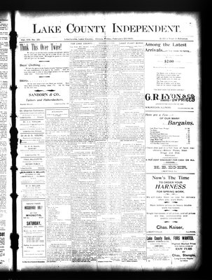 Lake County Independent, 23 Feb 1900