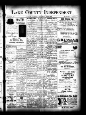 Lake County Independent, 27 Apr 1900