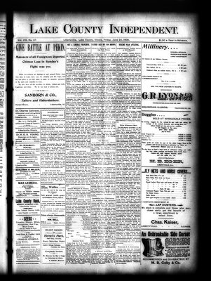 Lake County Independent, 22 Jun 1900