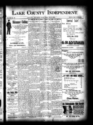 Lake County Independent, 6 Jul 1900