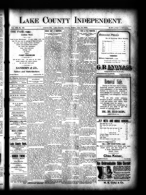 Lake County Independent, 13 Jul 1900