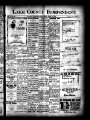 Lake County Independent, 24 Aug 1900