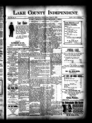 Lake County Independent, 31 Aug 1900