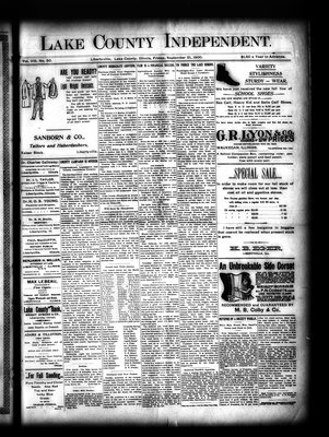 Lake County Independent, 21 Sep 1900