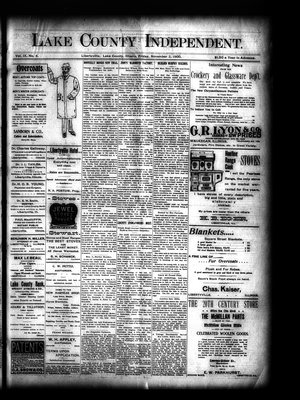 Lake County Independent, 2 Nov 1900