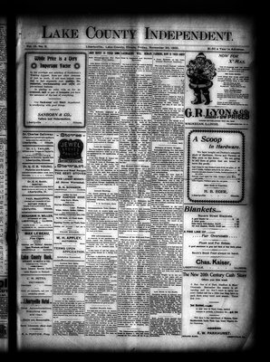 Lake County Independent, 30 Nov 1900