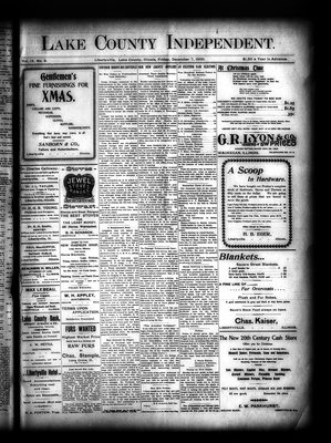 Lake County Independent, 7 Dec 1900