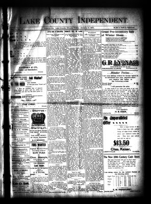 Lake County Independent, 11 Jan 1901